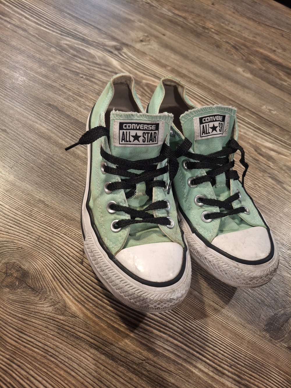 Mint Green Converse Size 6.5